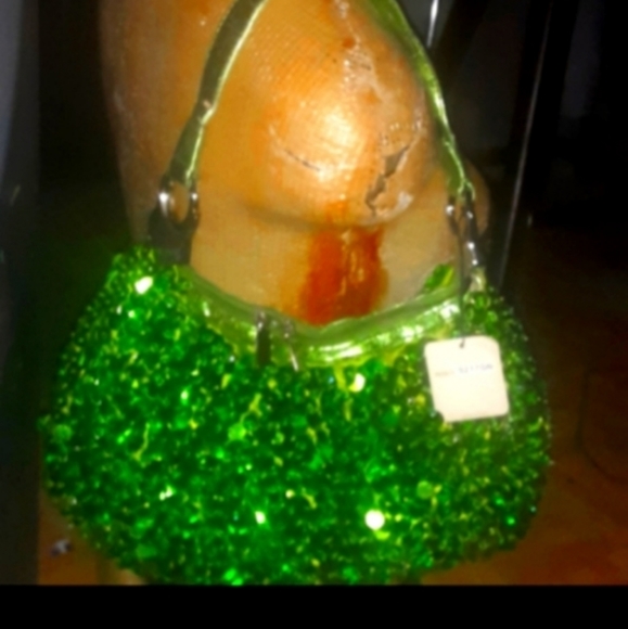 Green Sequin Gyspy Tote - Picture 4 of 4